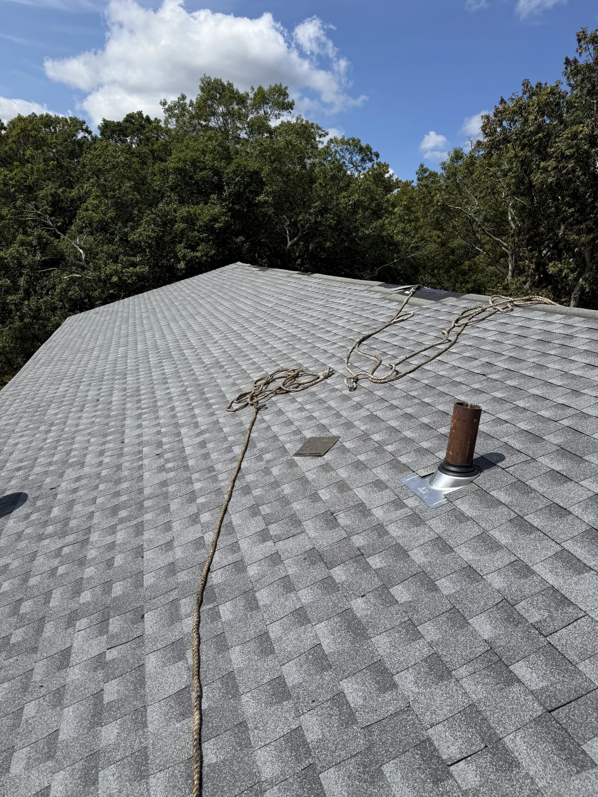 Completed shingles at Brookhaven